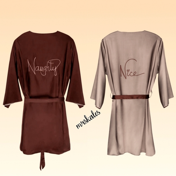 💥SALE💥Naughty Nude Reversible Robe - Picture 10 of 10